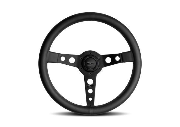 MOMO Prototipo Black Edition Glattleder 350mm schwarz "Der Klassiker"